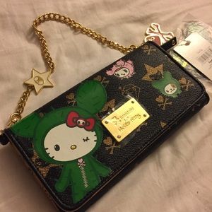 Tokidoki x hello kitty chain wallet 2008 NWT